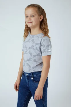 Horze Micky Kids Printed Organic Cotton T-Shirt -Equestrian Supplies 33567 ag 03