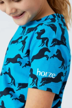 Horze Micky Kids Printed Organic Cotton T-Shirt -Equestrian Supplies 33567 hwb 05