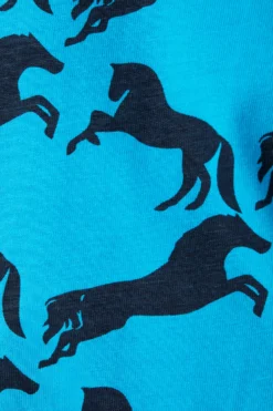 Horze Micky Kids Printed Organic Cotton T-Shirt -Equestrian Supplies 33567 hwb 06