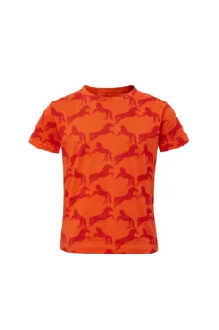 Horze Micky Kids Printed Organic Cotton T-Shirt -Equestrian Supplies 33567 mor 01