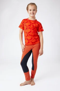 Horze Micky Kids Printed Organic Cotton T-Shirt -Equestrian Supplies 33567 mor 04
