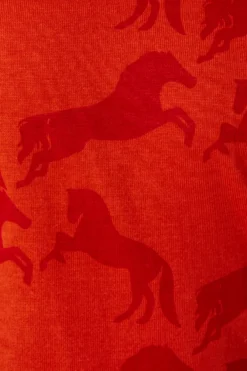 Horze Micky Kids Printed Organic Cotton T-Shirt -Equestrian Supplies 33567 mor 06