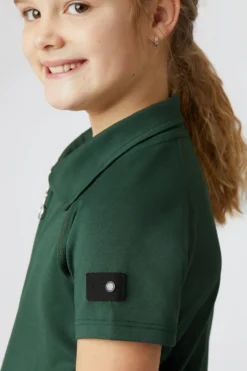 Horze Tiana Kids Polo Shirt With Short Sleeves -Equestrian Supplies 33574 mvgr 05