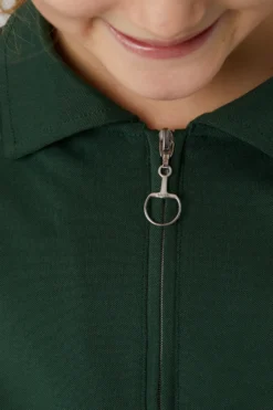 Horze Tiana Kids Polo Shirt With Short Sleeves -Equestrian Supplies 33574 mvgr 06