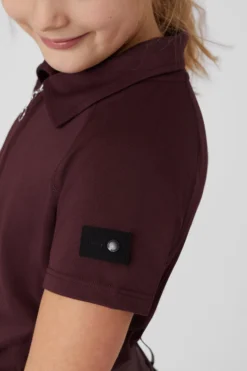 Horze Tiana Kids Polo Shirt With Short Sleeves -Equestrian Supplies 33574 rmbu 05