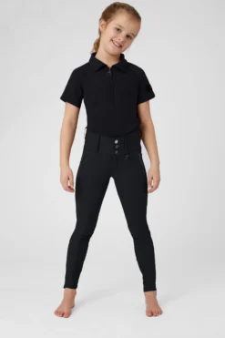 Horze Tiana Kids Polo Shirt With Short Sleeves -Equestrian Supplies 33574 vdb 04