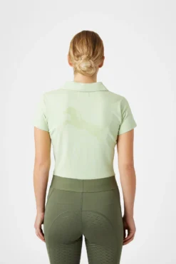 Horze Kia Women's Jersey Polo Shirt With Back Print -Equestrian Supplies 33579 FMGR 5