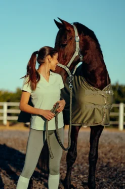 Horze Kia Women's Jersey Polo Shirt With Back Print -Equestrian Supplies 33579 FMGR 7