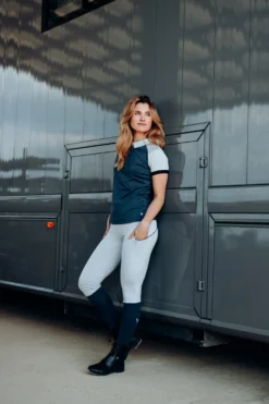 Horze Laura Women's Training Shirt -Equestrian Supplies 33584 ONDB PBG 9