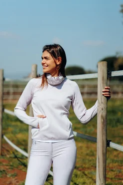 Horze Kaitlin Women's Functional Sweatshirt With Flower Collar -Equestrian Supplies 33595 OHPU 7