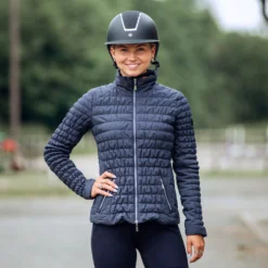 Horze Luna Women's Quilted Stretch Riding Jacket 10 Horze Luna Women's Quilted Stretch Riding Jacket -Equestrian Supplies 33610 VDB 4