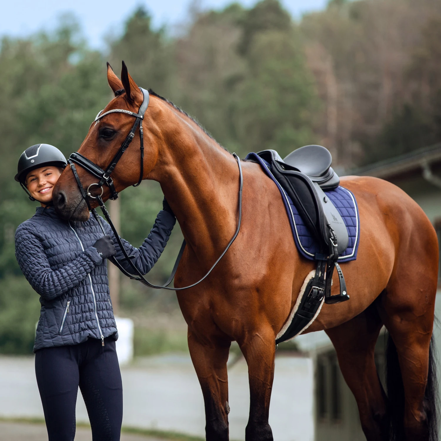 Horze Luna Women's Quilted Stretch Riding Jacket 7 Horze Luna Women's Quilted Stretch Riding Jacket - Image 7