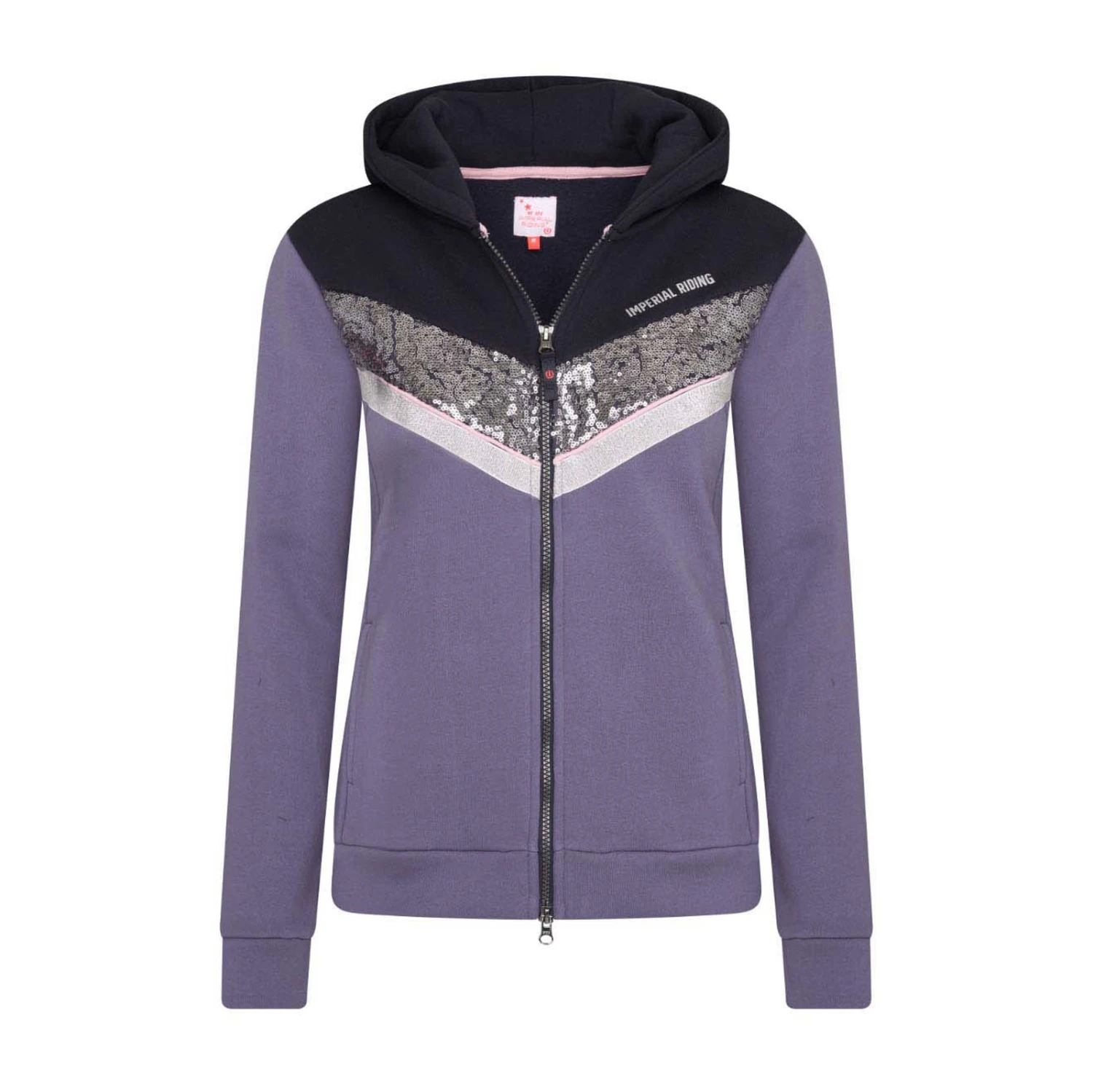 Imperial Riding IRH Diamond Women's Hooded Sweat Jacket 1 Imperial Riding IRH Diamond Women's Hooded Sweat Jacket