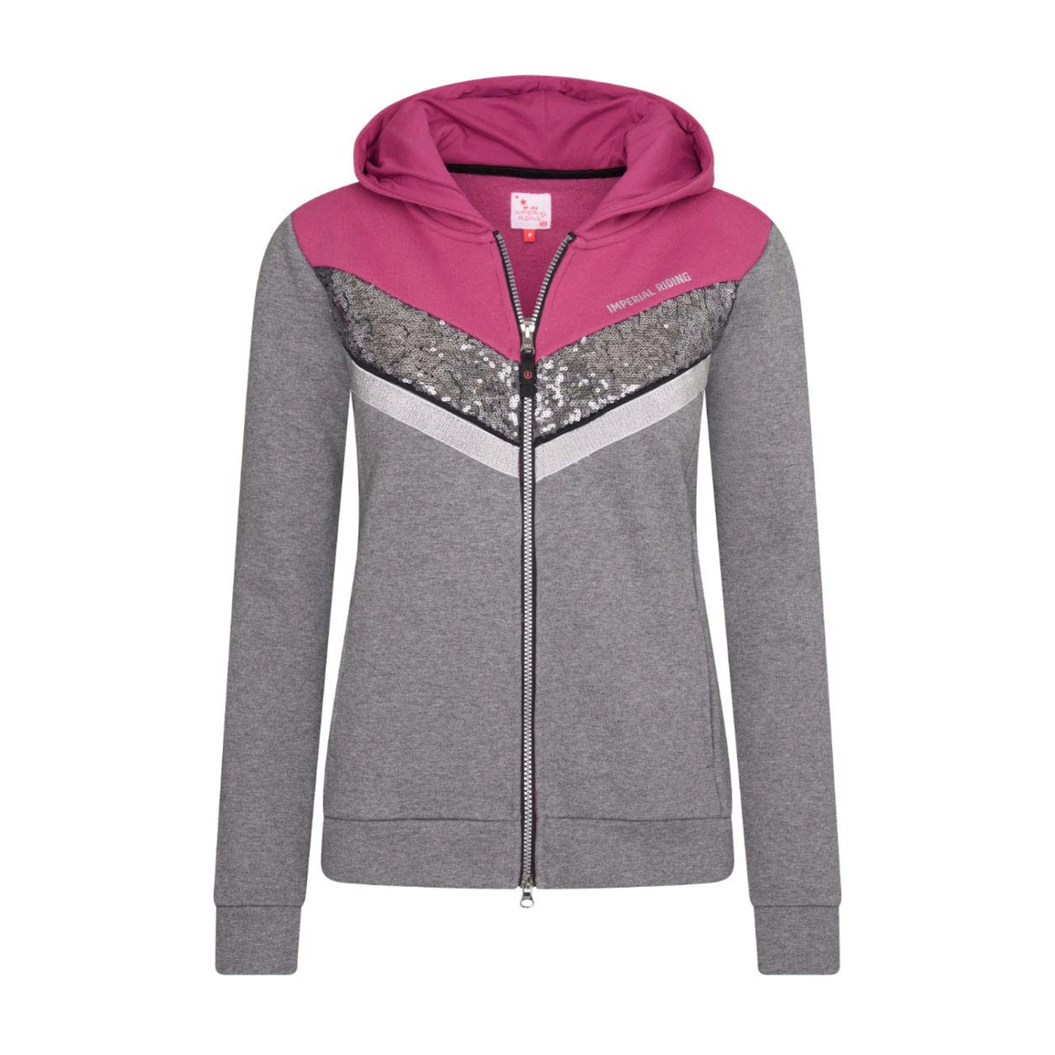Imperial Riding IRH Diamond Women's Hooded Sweat Jacket 2 Imperial Riding IRH Diamond Women's Hooded Sweat Jacket - Image 2