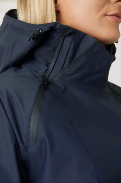 Horze Ayla Women's Rain Riding Riding Jacket With Zippers -Equestrian Supplies 33628 VDB 6