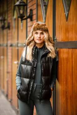 Horze Rianna Women's Shiny Padded Riding Vest -Equestrian Supplies 33639 BL 8