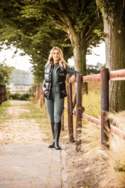 Horze Rianna Women's Shiny Padded Riding Vest -Equestrian Supplies 33639 BL 9