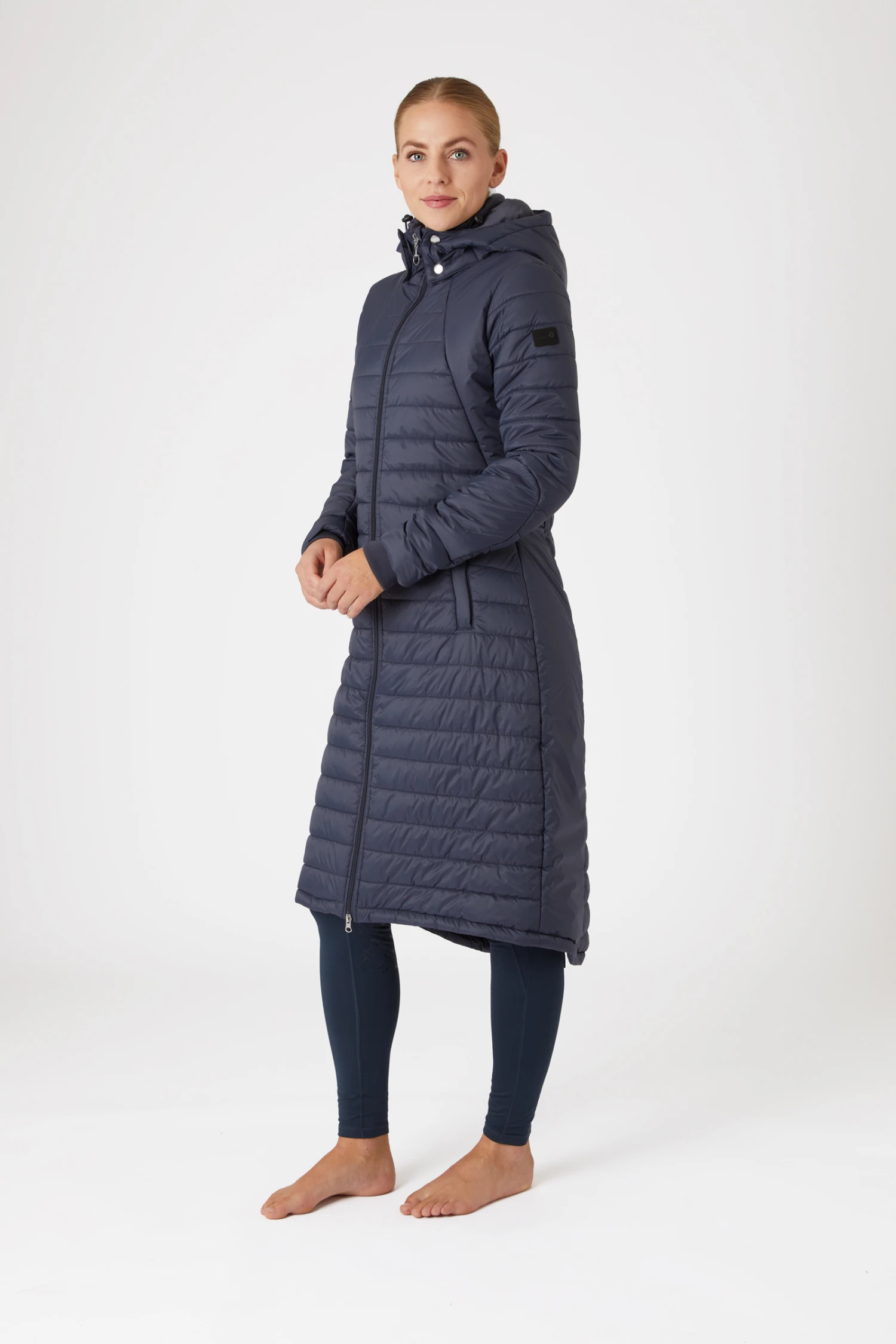 Horze Cecilia Women's Padded Long Riding Coat 2 Horze Cecilia Women's Padded Long Riding Coat - Image 2