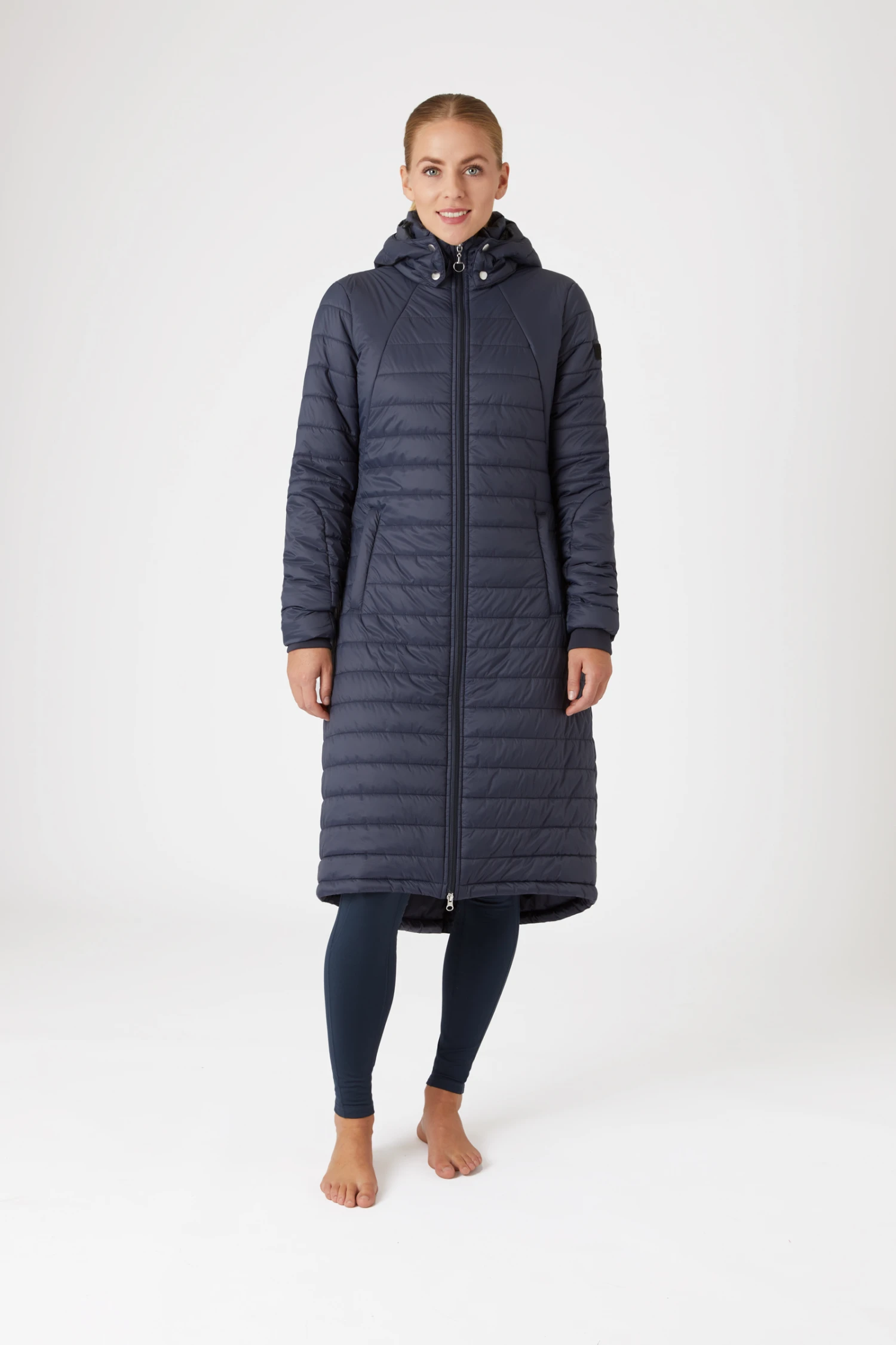 Horze Cecilia Women's Padded Long Riding Coat 3 Horze Cecilia Women's Padded Long Riding Coat - Image 3