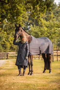 Horze Cecilia Women's Padded Long Riding Coat 16 Horze Cecilia Women's Padded Long Riding Coat -Equestrian Supplies 33649 IKB 7