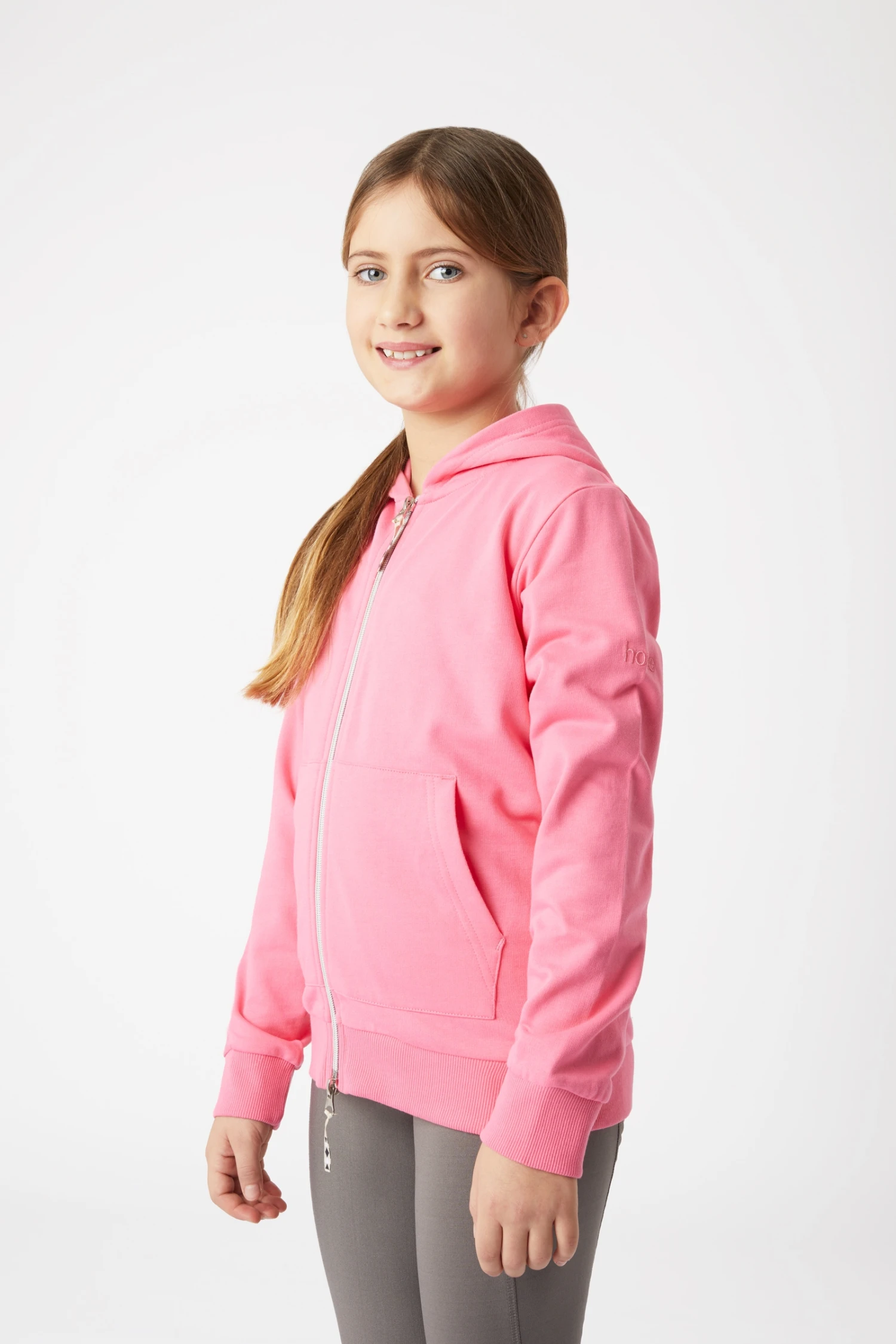 Horze Chooli Kids' Sweat Riding Jacket With Hood 2 Horze Chooli Kids' Sweat Riding Jacket With Hood - Image 2