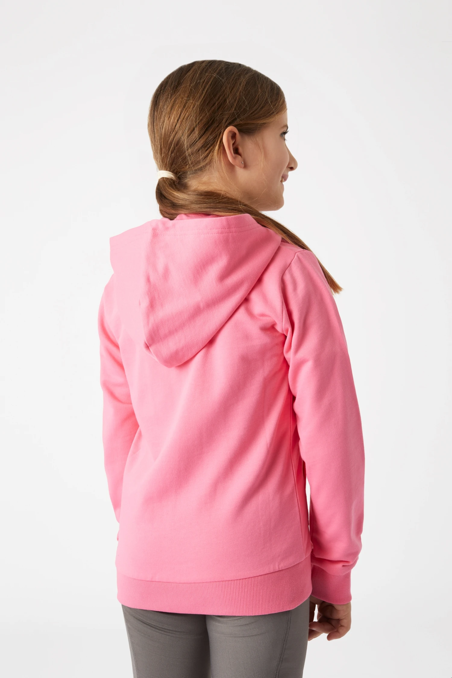 Horze Chooli Kids' Sweat Riding Jacket With Hood 4 Horze Chooli Kids' Sweat Riding Jacket With Hood - Image 4