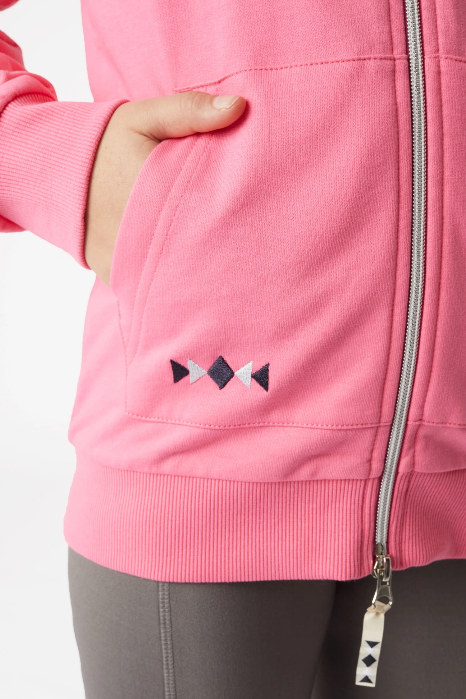 Horze Chooli Kids' Sweat Riding Jacket With Hood 7 Horze Chooli Kids' Sweat Riding Jacket With Hood - Image 7