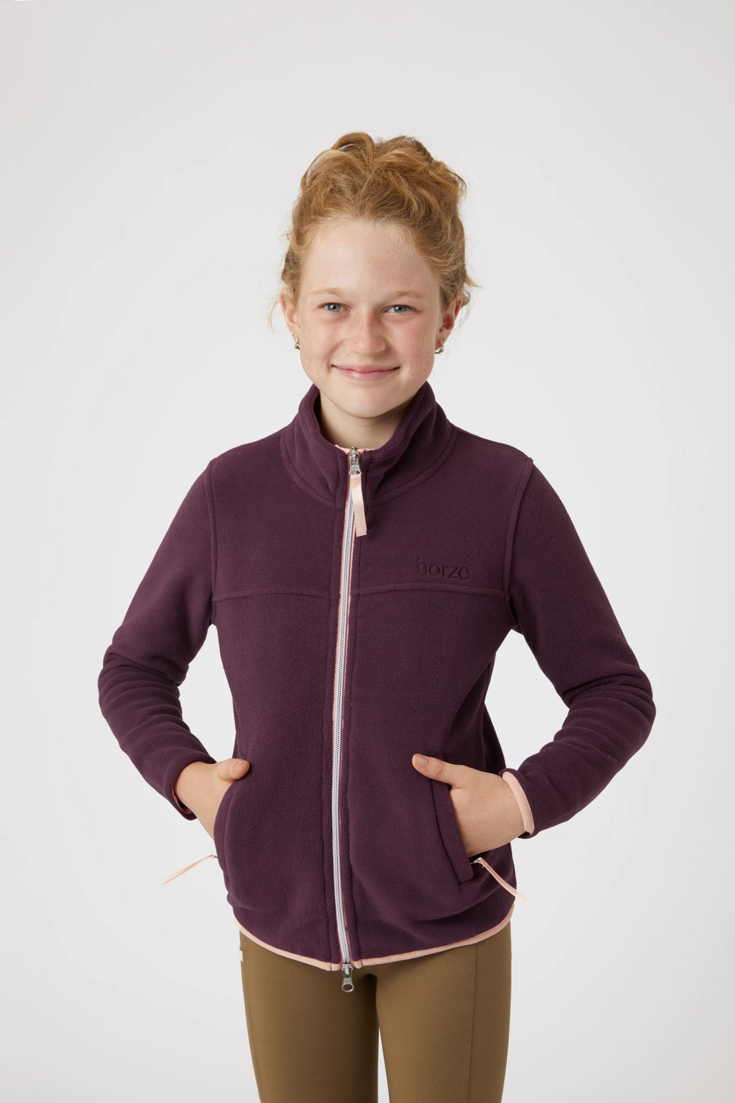 Horze Kids Monster Fleece Riding Riding Jacket 2 Horze Kids Monster Fleece Riding Riding Jacket - Image 2