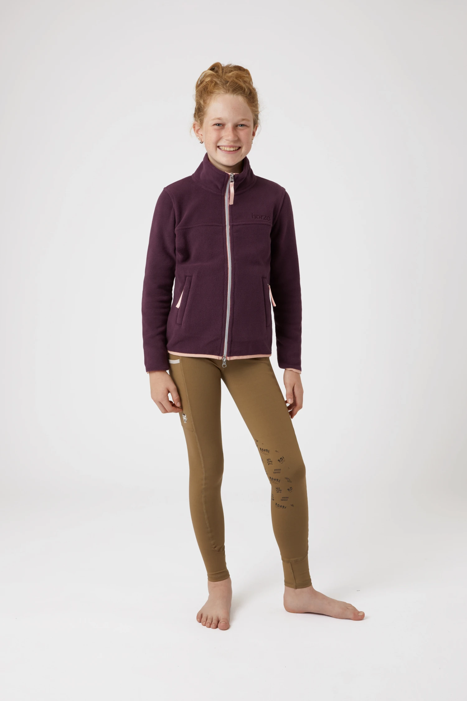 Horze Kids Monster Fleece Riding Riding Jacket 3 Horze Kids Monster Fleece Riding Riding Jacket - Image 3