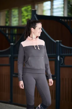 Horze Jade Women's Sweatshirt With High Collar 20 Horze Jade Women's Sweatshirt With High Collar -Equestrian Supplies 33709 BPG CPI 7