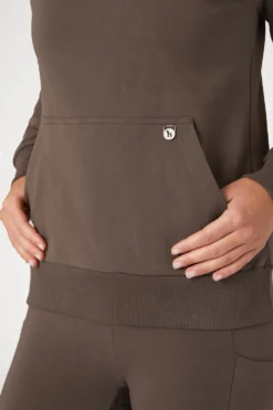 Horze Jade Women's Sweatshirt With High Collar 26 Horze Jade Women's Sweatshirt With High Collar -Equestrian Supplies 33709 FRBR CMBR 6