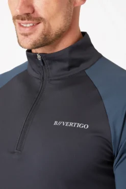 B Vertigo Edmund Men's Training Shirt With Zipper -Equestrian Supplies 33711 vdb odb 05