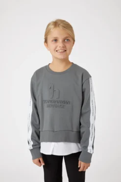 Horze Leighton Teens Sweater With Blouse -Equestrian Supplies 33722 UDGR 2