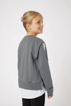 Horze Leighton Teens Sweater With Blouse -Equestrian Supplies 33722 UDGR 4