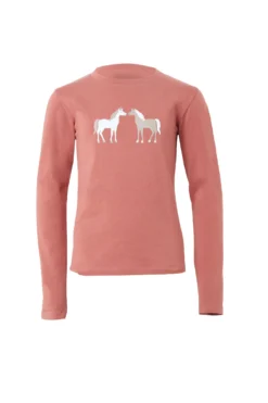 Horze Leighton Teens Long Sleeve Shirt With Print