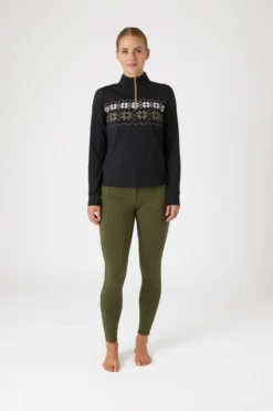 Horze Emily Training Shirt With Snowflake Print -Equestrian Supplies 33724 BL 3