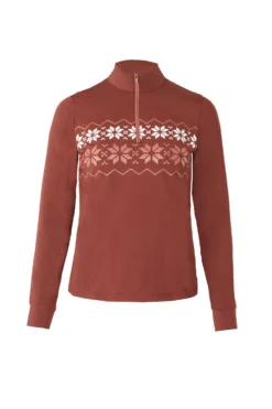 Horze Emily Training Shirt With Snowflake Print -Equestrian Supplies 33724 rrbr 01