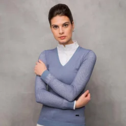 AA Ladies' Sweater With Perforated Sleeves -Equestrian Supplies 337269 LB 3