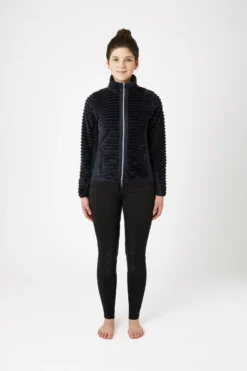 Horze Della Women's Striped Fleece Riding Riding Jacket -Equestrian Supplies 33742 590 03