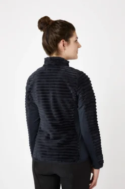 Horze Della Women's Striped Fleece Riding Riding Jacket -Equestrian Supplies 33742 590 04