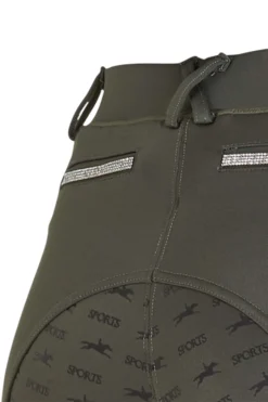 Schockemöhle New Glossy Style Full Grip Riding Tights For Women -Equestrian Supplies 337493 OGR 3