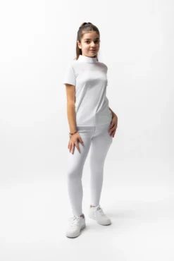 Horze Kaya Kids' Show Shirt With Rhinestone Detail -Equestrian Supplies 33751 001 03