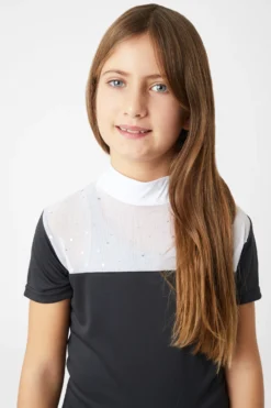 Horze Kaya Kids' Show Shirt With Rhinestone Detail -Equestrian Supplies 33751 590 05