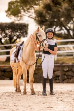 Horze Kaya Kids' Show Shirt With Rhinestone Detail -Equestrian Supplies 33751 590 07