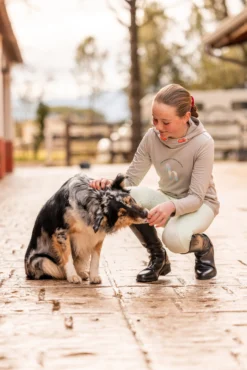 Horze Chloe Kids' Functional Hoodie With Logo Print -Equestrian Supplies 33756 705 07