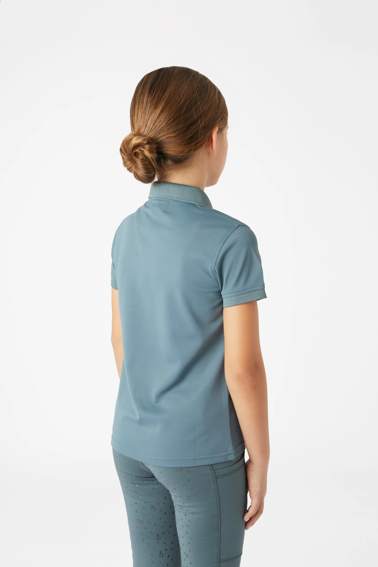 Horze Rae Kids' Functional Poloshirt 4 Horze Rae Kids' Functional Poloshirt - Image 4