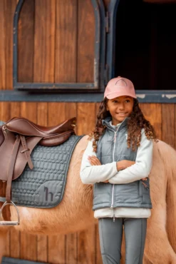 Horze Bella Kids' Lightweight Padded Riding Vest -Equestrian Supplies 33763 576 09