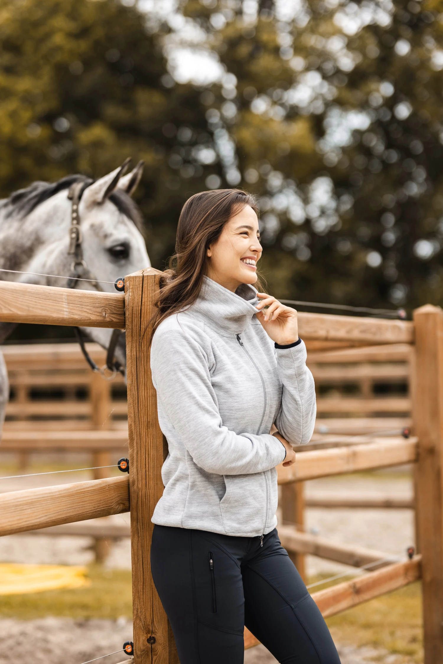 Horze Aria Women's Fleece Riding Jacket 10 Horze Aria Women's Fleece Riding Jacket - Image 10