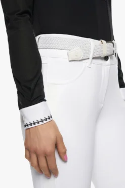 Cavalleria Toscana Women's Pleated Longsleeve Competition Shirt -Equestrian Supplies 341454 BL 3