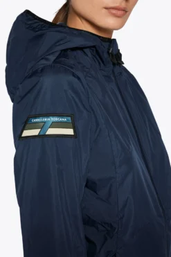 Cavalleria Toscana Tricolour Enblem Hooded Jacket -Equestrian Supplies 345003 OVB 03